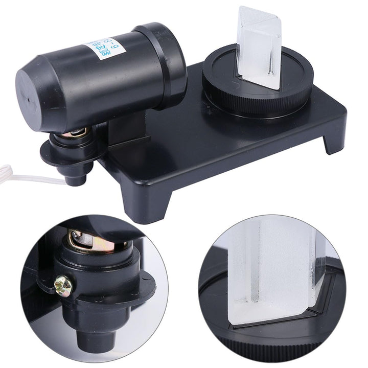 DEARMAMY Physikalisches Optik Lehrmittel Prisma mit Stabilem Ständer Lichtstreuungs Demonstrator für