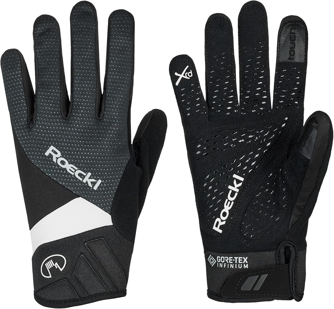 Roeckl Runaz Winter Fahrrad Handschuhe lang schwarz/weiss 2023 7, 7