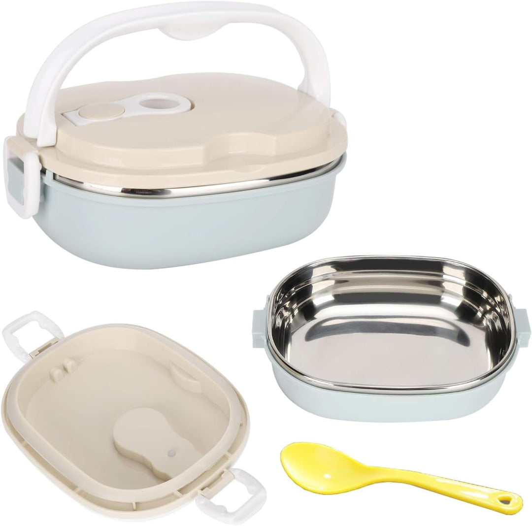 Lunchbox, 900ml Edelstahl-Bento Lunch Box, Einschichtigem Lunchbox, auslaufsichere Lebensmittelbehäl
