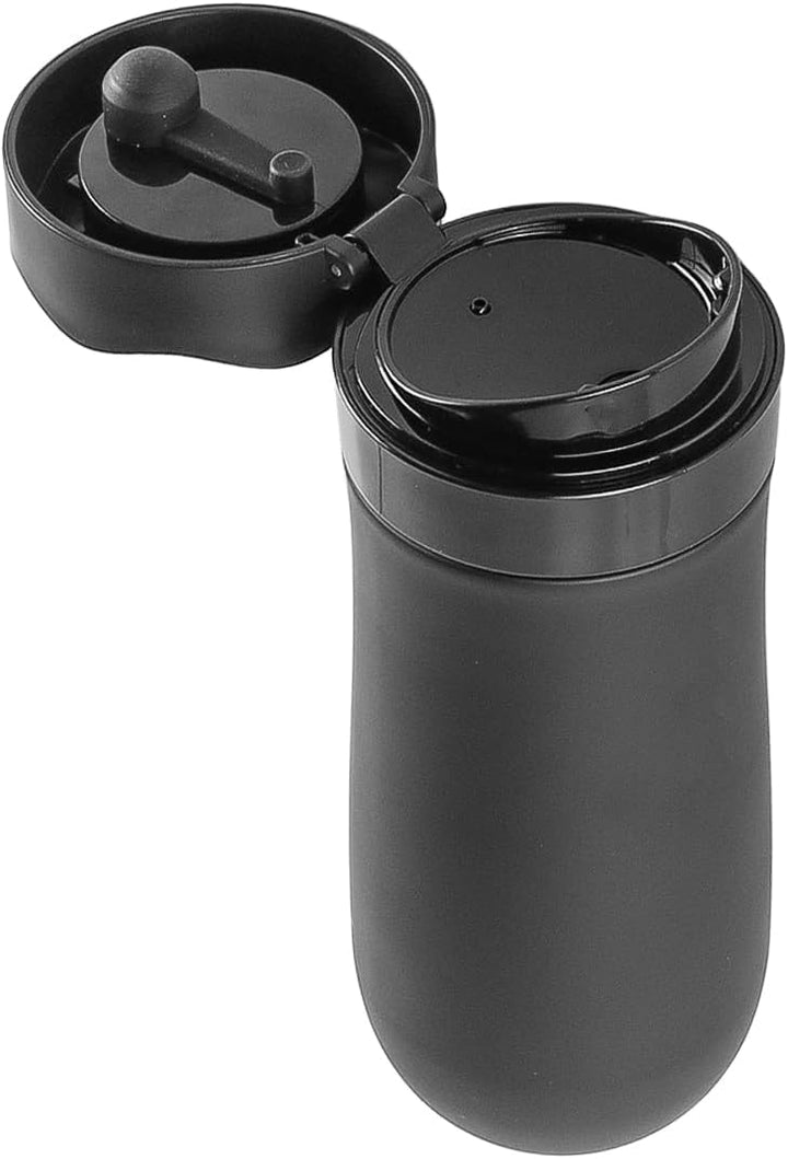 Tragbare French Press, Reise-French-Kaffeekanne mit doppelwandiger Kaffeekanne, Edelstahl-Kaffeetass