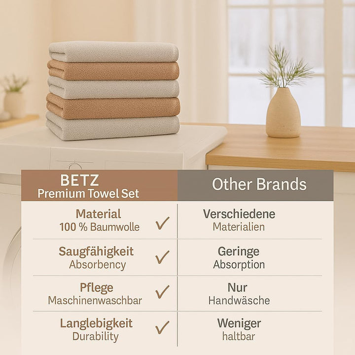 Betz 12 TLG. Handtuch Set Berlin 100% Baumwolle 2 Liegetücher 4 Handtücher 2 Gästetücher 2 Seiflappe