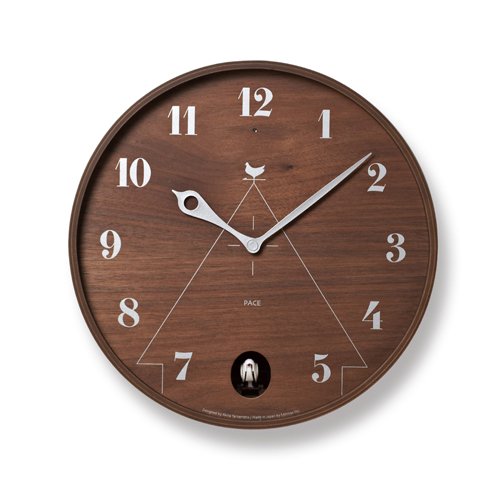 Lemnos Kuckucksuhr PACE/Designer Cuckoo Clock aus Japan/Kuckucksuhr mit Batterie und Lichtsensor/Vog