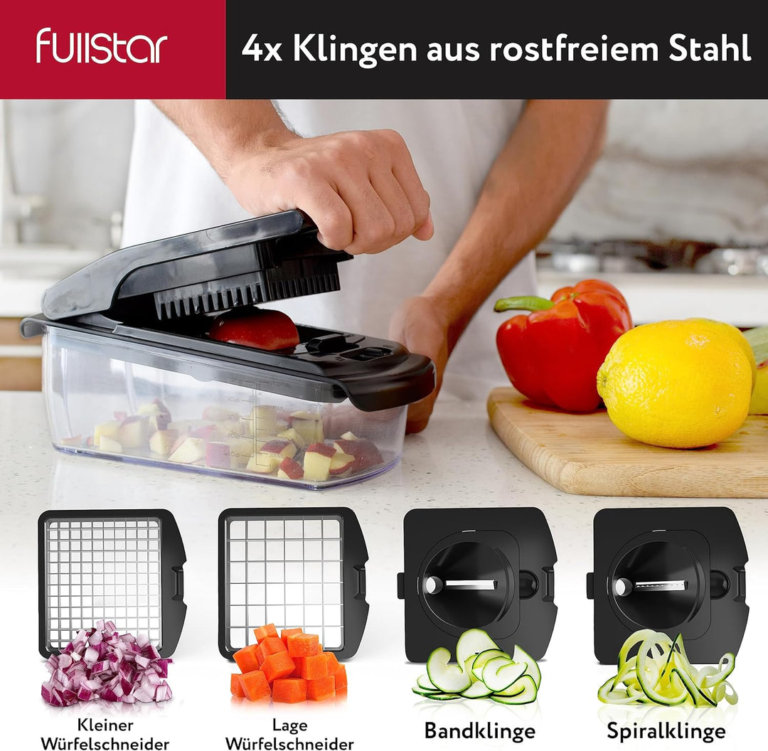 Gemüseschneider Spiralschneider Gemüsehobel - Gemüse Schneider Zwiebelschneider Kartoffelschneider O