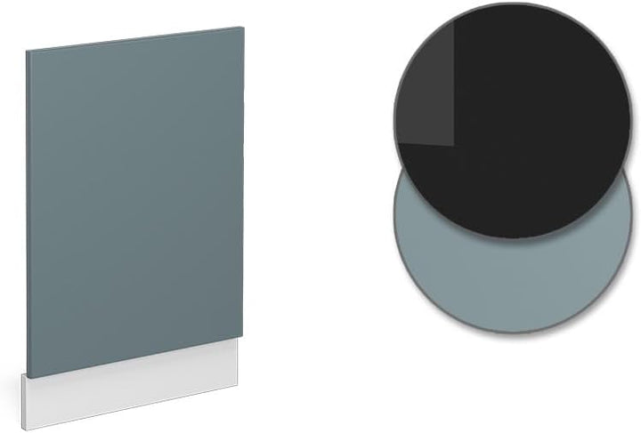 Vicco Frontblende R-Line, Blau-Grau/Weiss, 45 cm, AP Anthrazit Blau-grau Frontblende 45 cm, AP Anthr