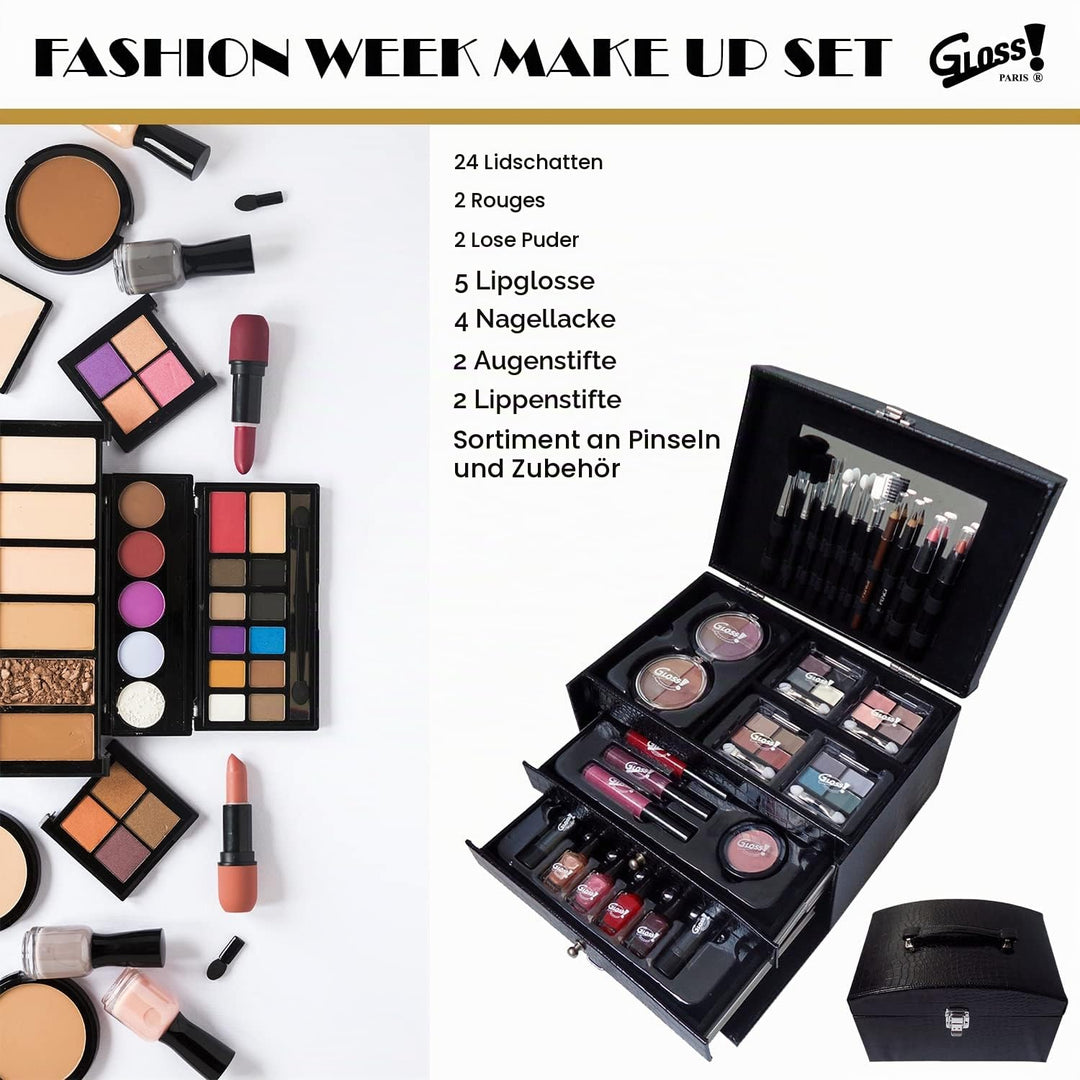Gloss Stylish Essentials Make up, Geschenkset, 44-teilig, GM-07208-11 Geschenk-Box - Make-up Kit