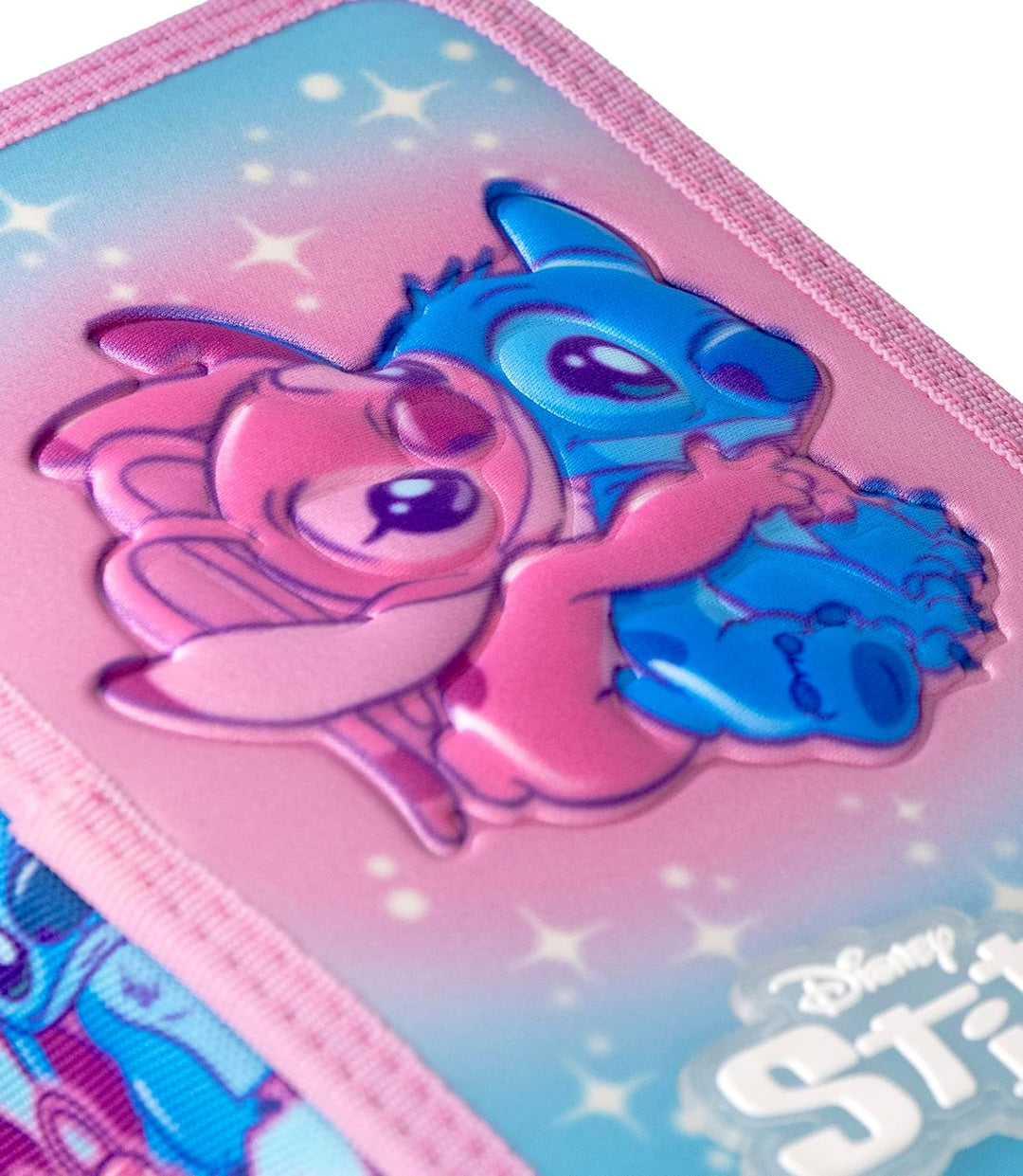 3-Fach Federmäppchen Mädchen Gefüllt für Stitch Fan – Schulmäppchen Set 46 Teile mit Radierbaren Sti