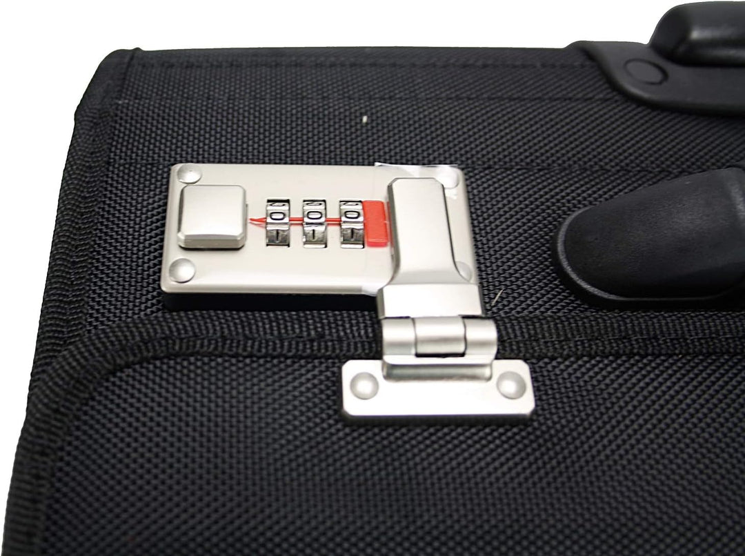 Davidts Trolley Rollkoffer Pilotenkoffer mit Rollen Aktenkoffer Lehrertasche Business Trolley 47x39x
