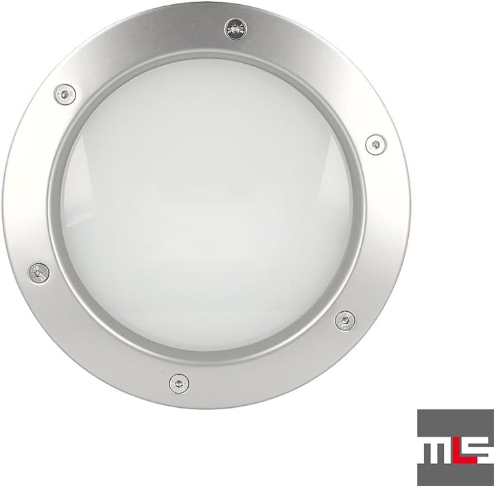 MLS Bullauge B4000, Bullauge für Türen, aus Robustem Aluminium, VSG-Sicherheitsglas, Passend für 40
