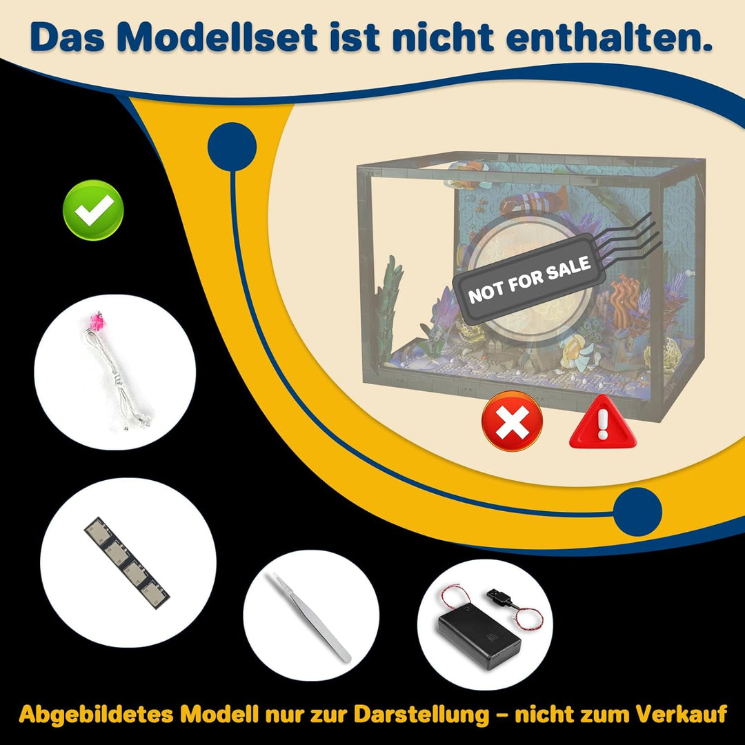 Licht-Kit Kompatibel mit Lego 10366 Tropical Aquarium Decoration (Kein - Lego-Set) Vielfarbig Versio
