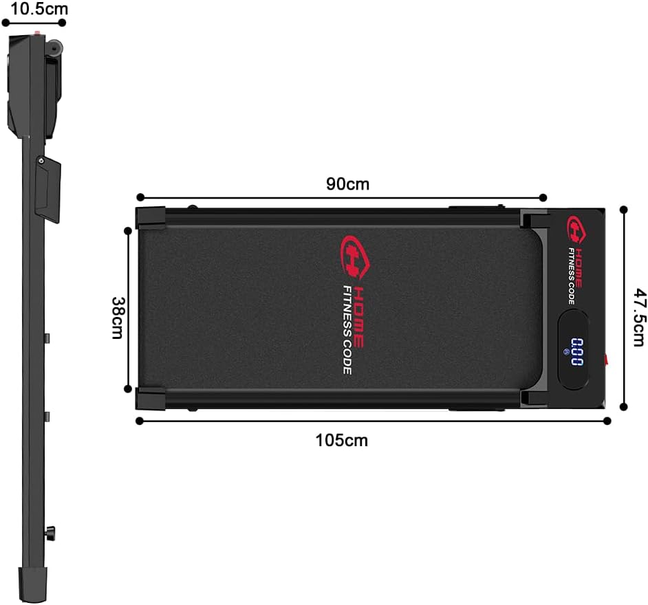 Walking Pad Laufband mit 5% Steigung, 2,5 PS Motor, 1-6 km/h, Unter Schreibtisch Laufband bis 150 kg