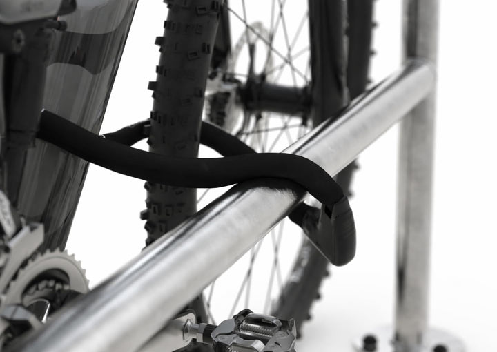 Fahrrad Anlehnbügel 9230 | 1500mm | mit Knierohr | Fahrradständer für 2 Fahrräder zum Einbetonieren