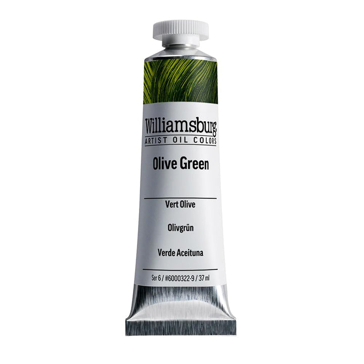 Williamsburg Oil 37ml OlivgrŸn 37 Ml Tube Olive Green, 37 Ml Tube Olive Green