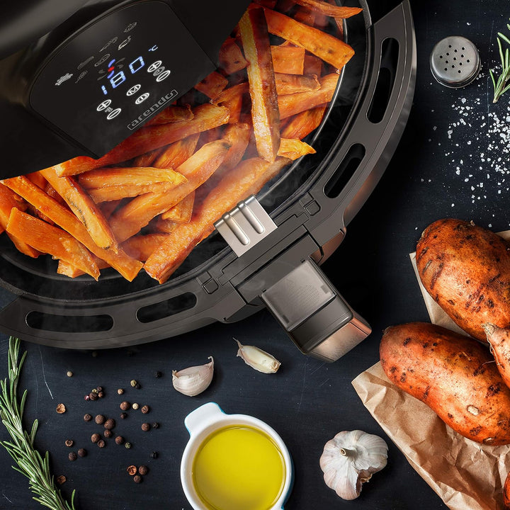 Arendo - Heissluftfritteuse XXL 5,2 Liter - Airfryer - Touch Bedienfeld mit Sensortasten - Frittiere
