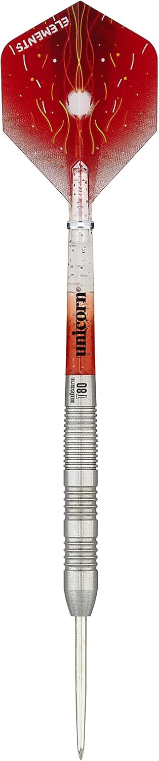 Unicorn Striker Dartpfeile Typ 3, 80% Wolfram, Stahlspitze 22 g rot, 22 g rot