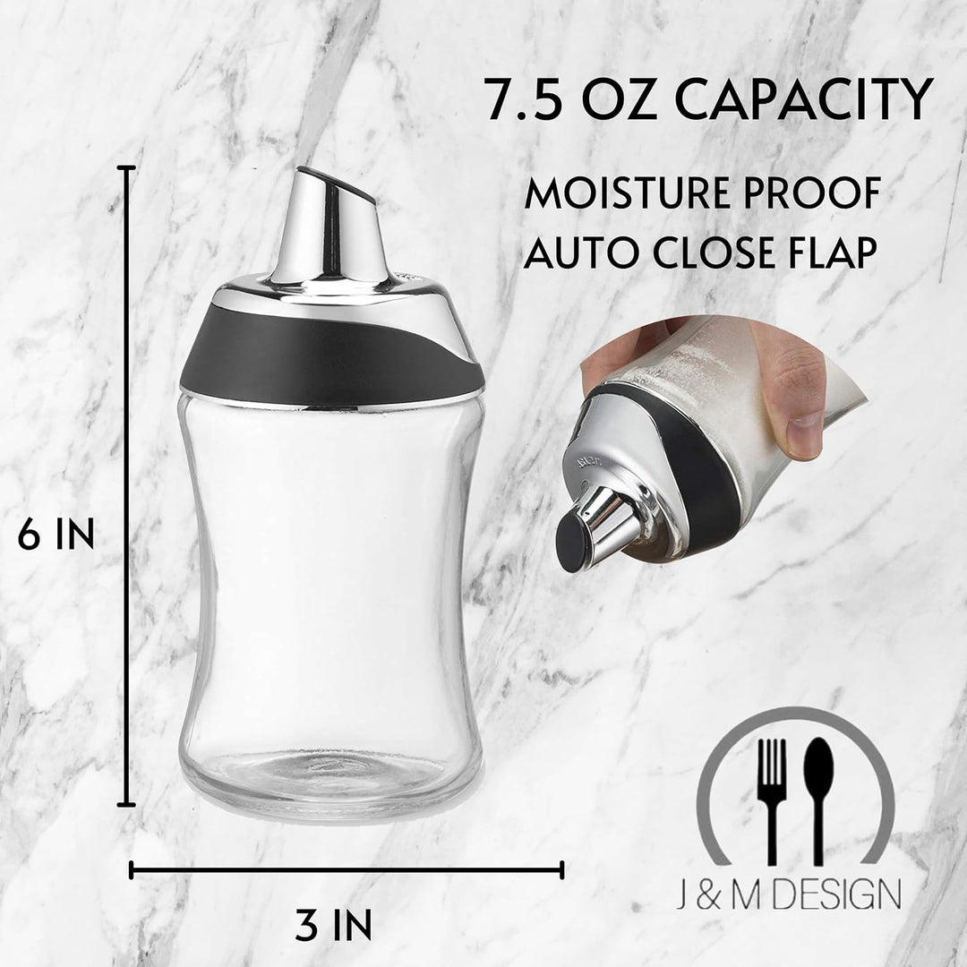 J&amp;M Design Zuckerspender &amp; Shaker für Kaffee, Müsli, Tee &amp; Backen, mit Ausgiesser und Deckel für ein