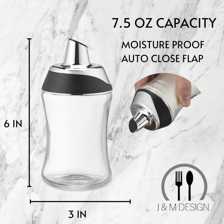J&amp;M Design Zuckerspender &amp; Shaker für Kaffee, Müsli, Tee &amp; Backen, mit Ausgiesser und Deckel für ein
