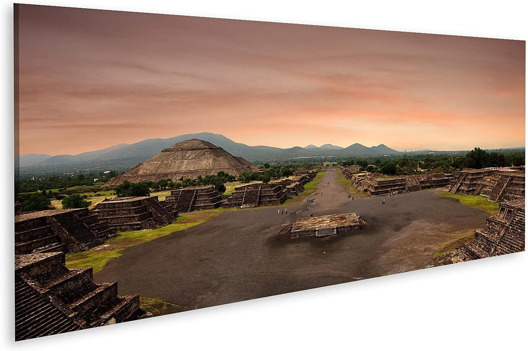 islandburner Bild auf Leinwand Blick Von Der Pyramide Des Mondes In Der Antiken Maya Stadt Teotihuac