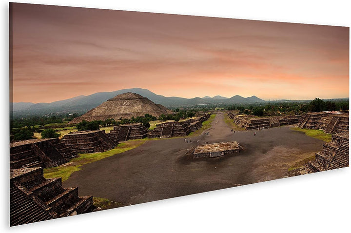 islandburner Bild auf Leinwand Blick Von Der Pyramide Des Mondes In Der Antiken Maya Stadt Teotihuac