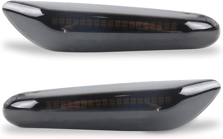 LLCTOOLS SLPRO LED Blinker Schwarz Smoke, Paar