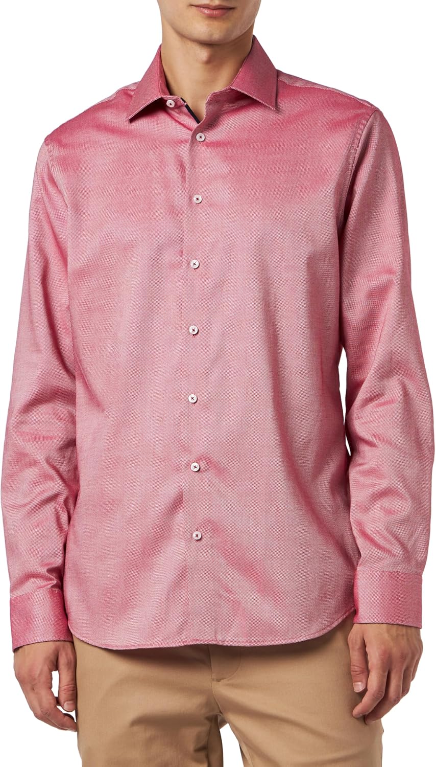 Seidensticker Herren Hemd 37 Rot, 37 Rot