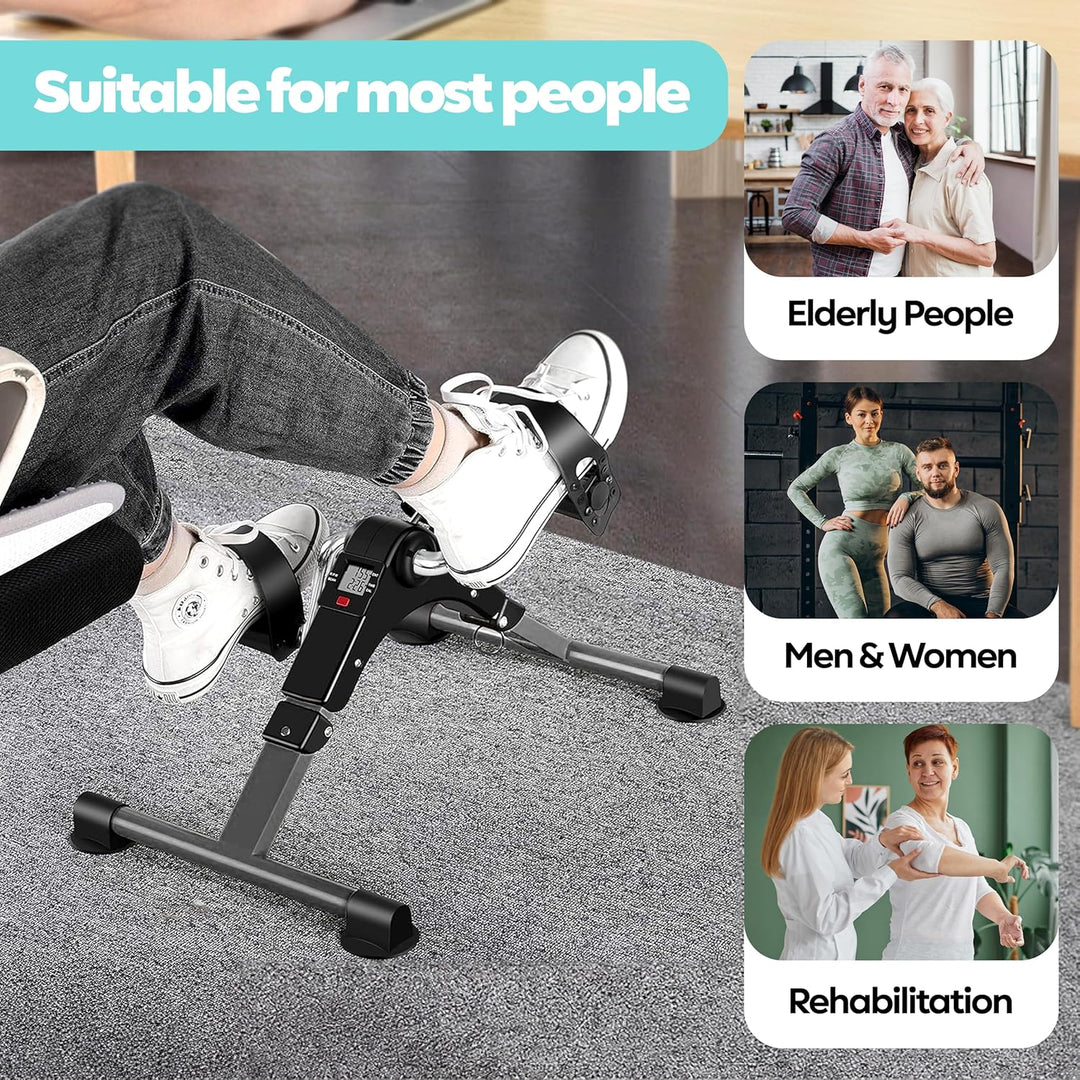 Techfit Pedal-Ausbilder, Mini-Heimtrainer für Heim und Büro, leichte Trainingsmaschine für Arme und