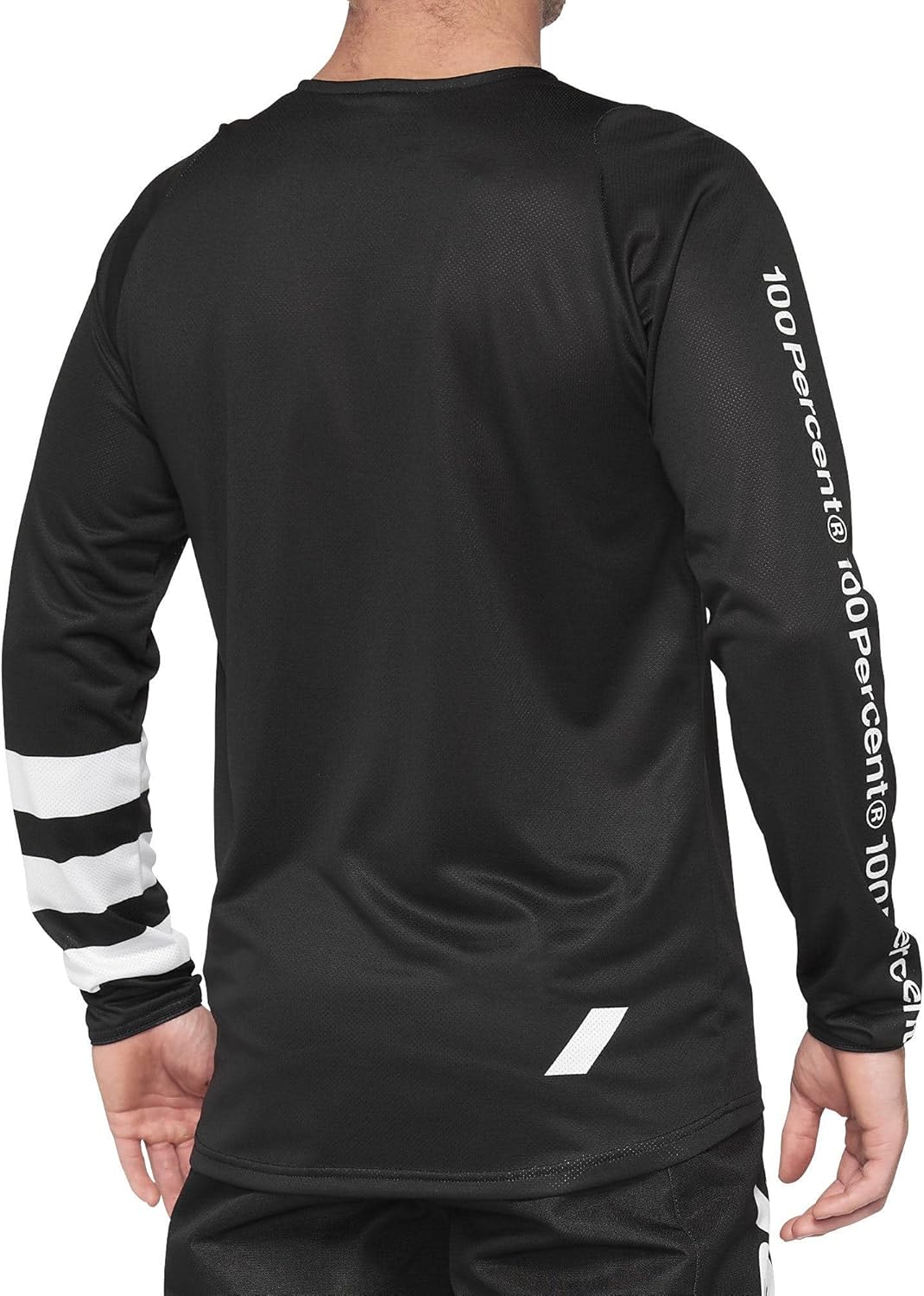 100% MTB WEAR Unisex R-core Youth Jersey Black/White Y-md Pullover, Bunt, S/M