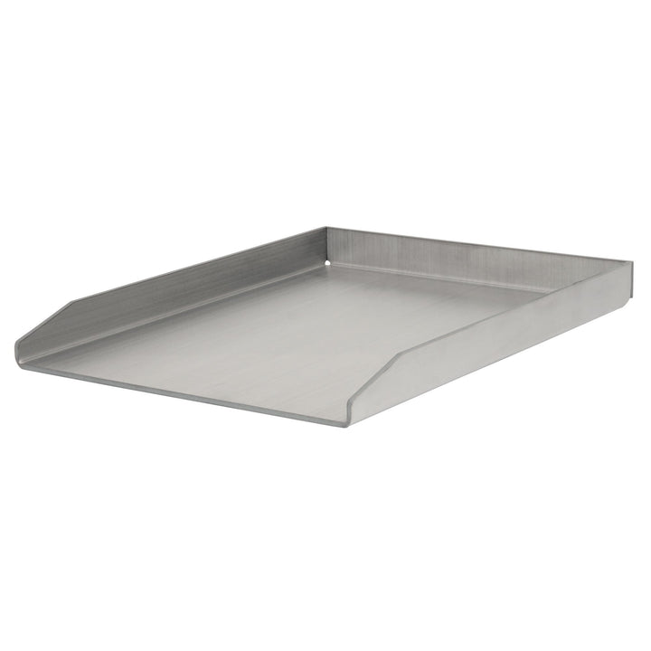BBQ-Toro Edelstahl Grillplatte | 30 x 40 cm | BBQ Plancha passend für Weber Grill | rechteckig | uni