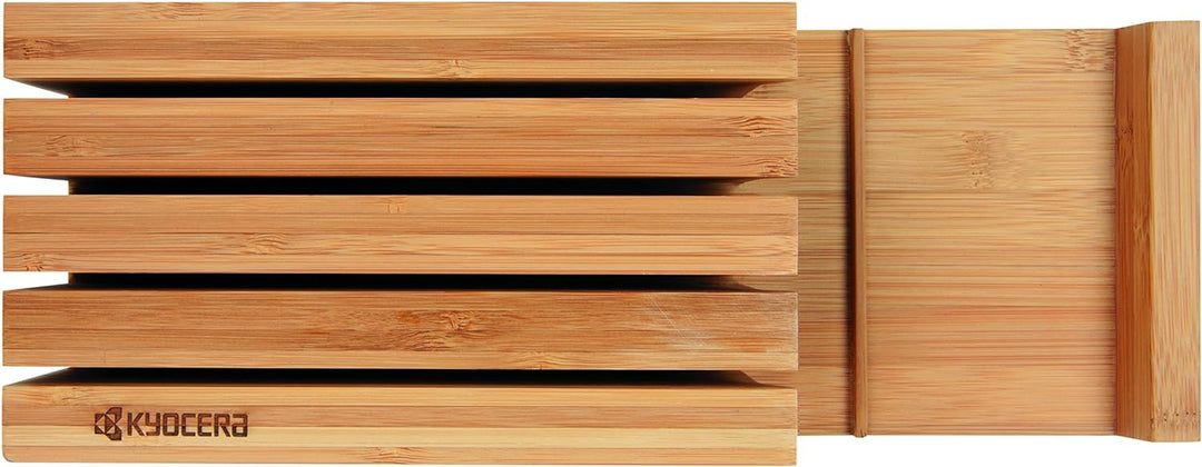 Kyocera Knife Block Messerblock, Bambus Holz, Braun ohne Messer, ohne Messer