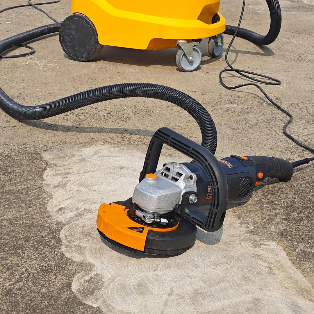 Betonschleifer Professionelle MAXXT 125mm Diamantschleiftopf mit kraftvollem 1500W Motor, Staubfreie