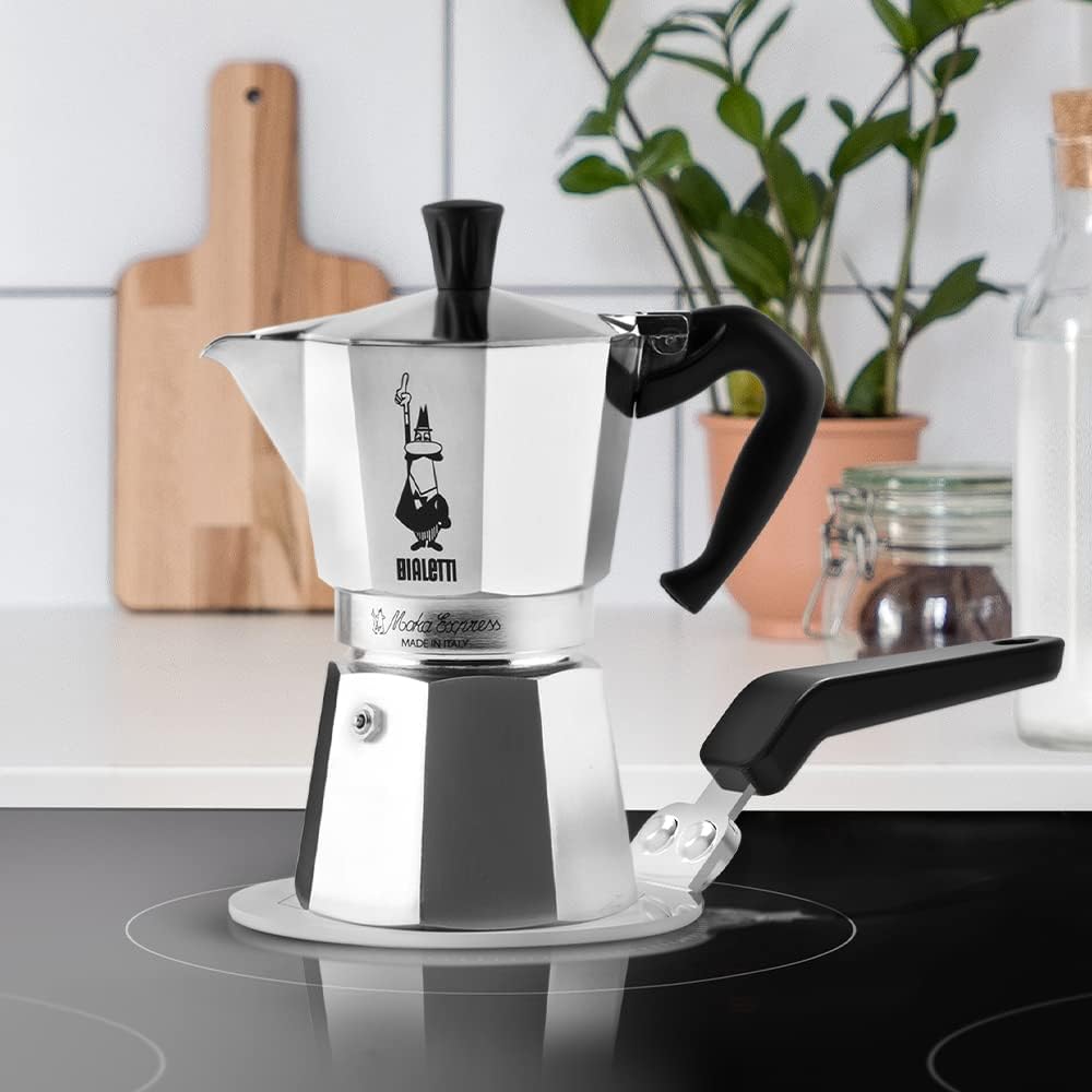 Bialetti Moka Induktionskochteller Adapter für die Verwendung von Kaffeekannen und Kochgeschirr auf