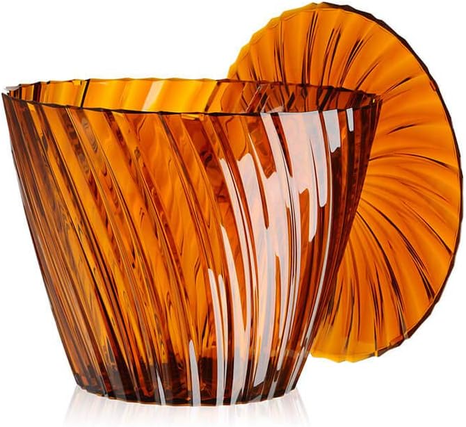 Kartell Sparkle, PMMA, amber, 45 x 35 x 45 cm Tavolino Ambra, Tavolino Ambra
