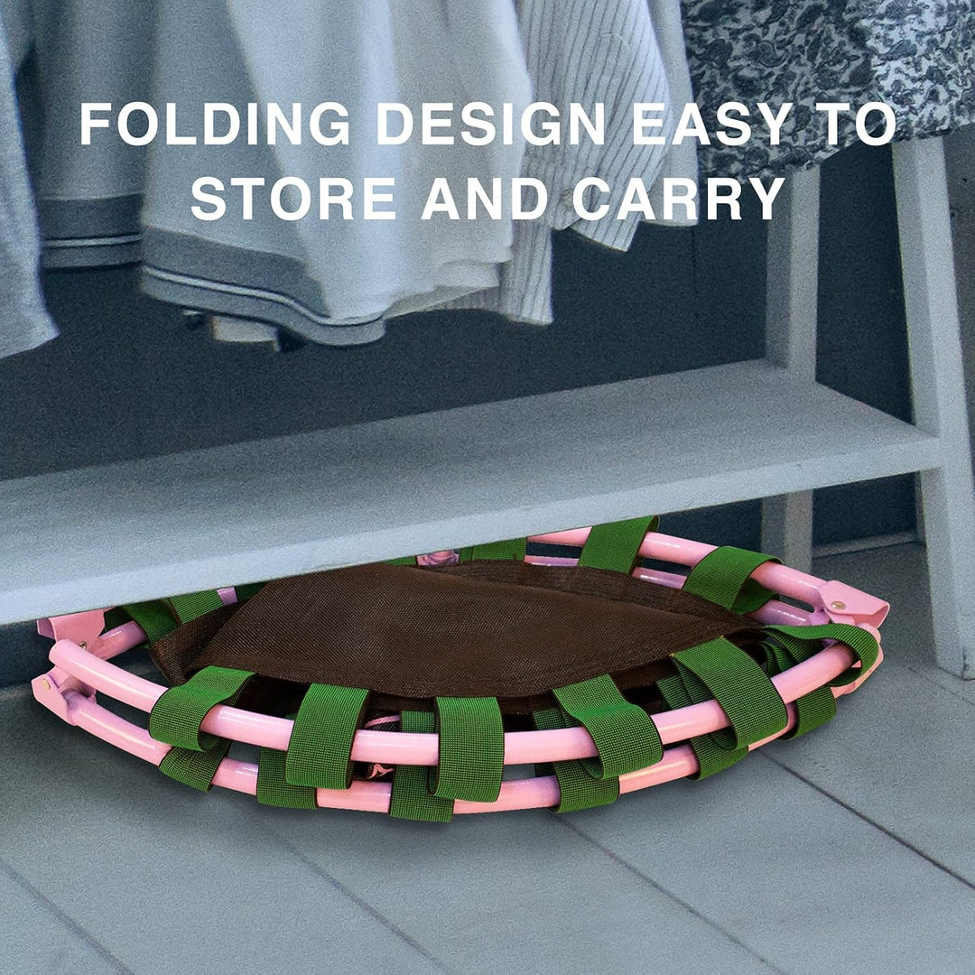 Trampolin Kinder,Ø 96cm Mini Trampolin Indoor mit,Jumping Trampolin Fitness Rebounder mit Verstellba