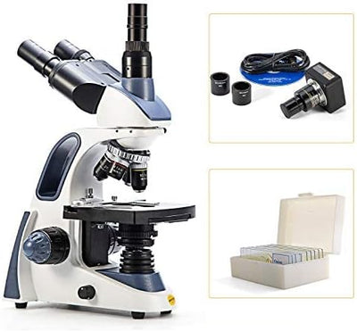 SWIFT SW380T-SC503-CK-5PBC Trinokulares Durchlicht Mikroskop 40X- 2500X,Lab-Mikroskop für Forschungs
