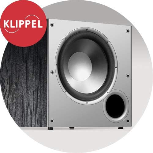 Polk Audio PSW10E Aktivsubwoofer für Heimkino Soundsysteme und Musik, 10" Bass Box, 100 Watt Single,