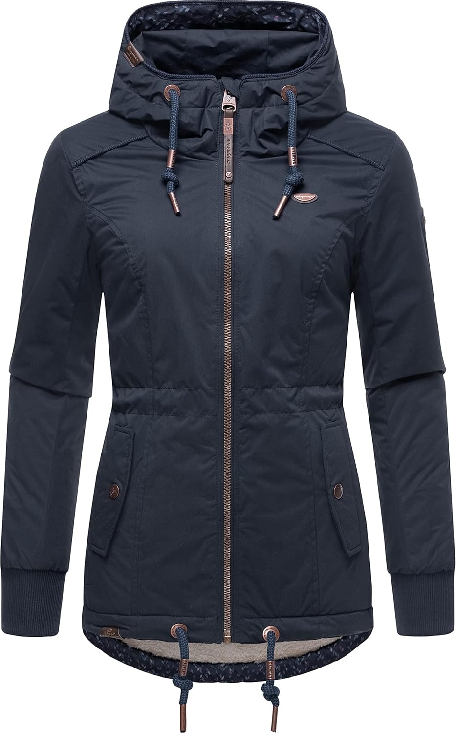 Ragwear Damen Winterjacke Outdoorjacke wasserdicht mit Kapuze YM-Danka XS-6XL L Navy022, L Navy022