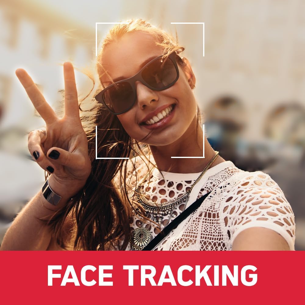AGFA Photo Gimbal Realimove MC3X - Caméra Stabilisateur 3 Axes 4K Ultra HD, Écran Tactile Rotatif 3,
