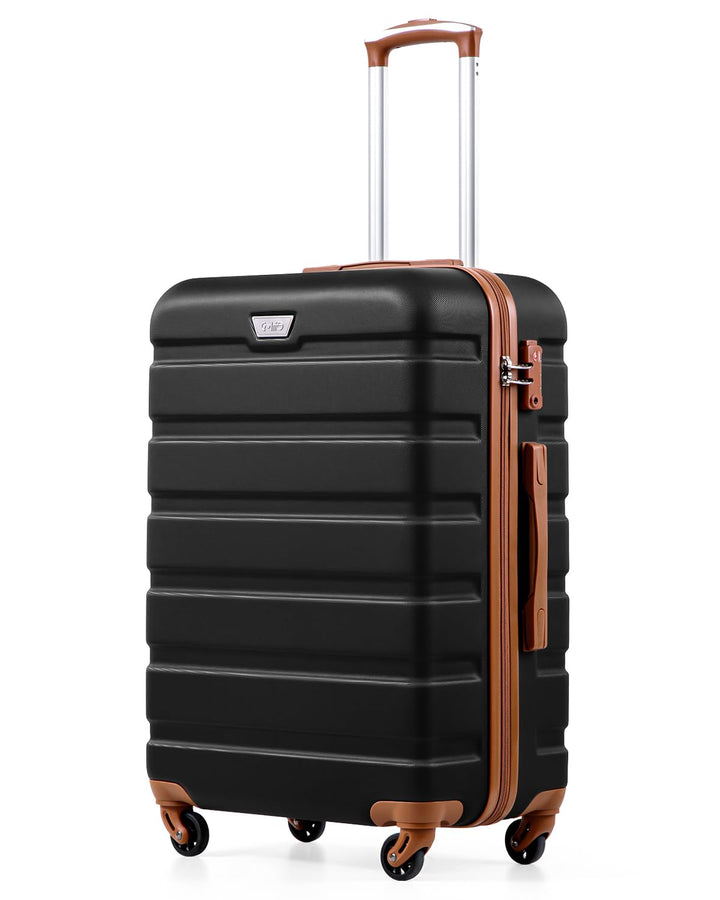 COOLIFE Koffer Gross 77cm XL, PC+ABS, Rollkoffer mit 360° Spinner Räder | TSA Zahlenschloss, Leicht