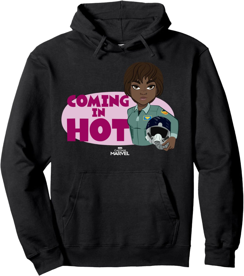 Captain Marvel Maria Rambeau Coming In Hot Pullover Hoodie