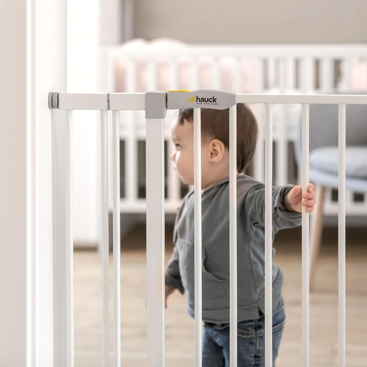 Hauck Türschutzgitter / Treppenschutzgitter für Kinder Open N Stop KD Safety Gate inkl. 21 cm Verlän