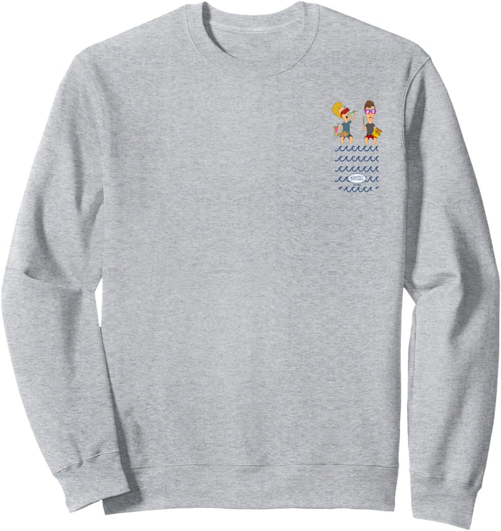 Beavis and Butt-Head Poolside Snacks Sweatshirt