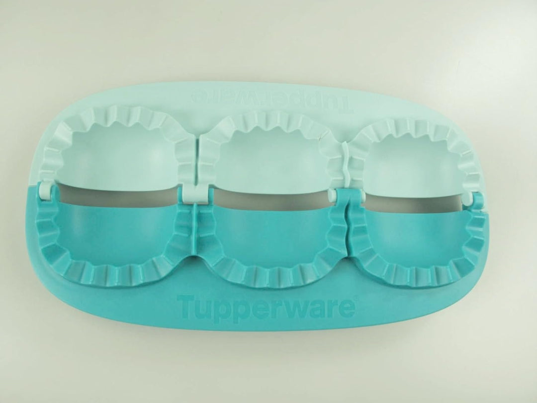 TUPPERWARE Backen Teig-Falle 1-2-3 türkis mint D177 Teig Teigtaschen Maultaschen