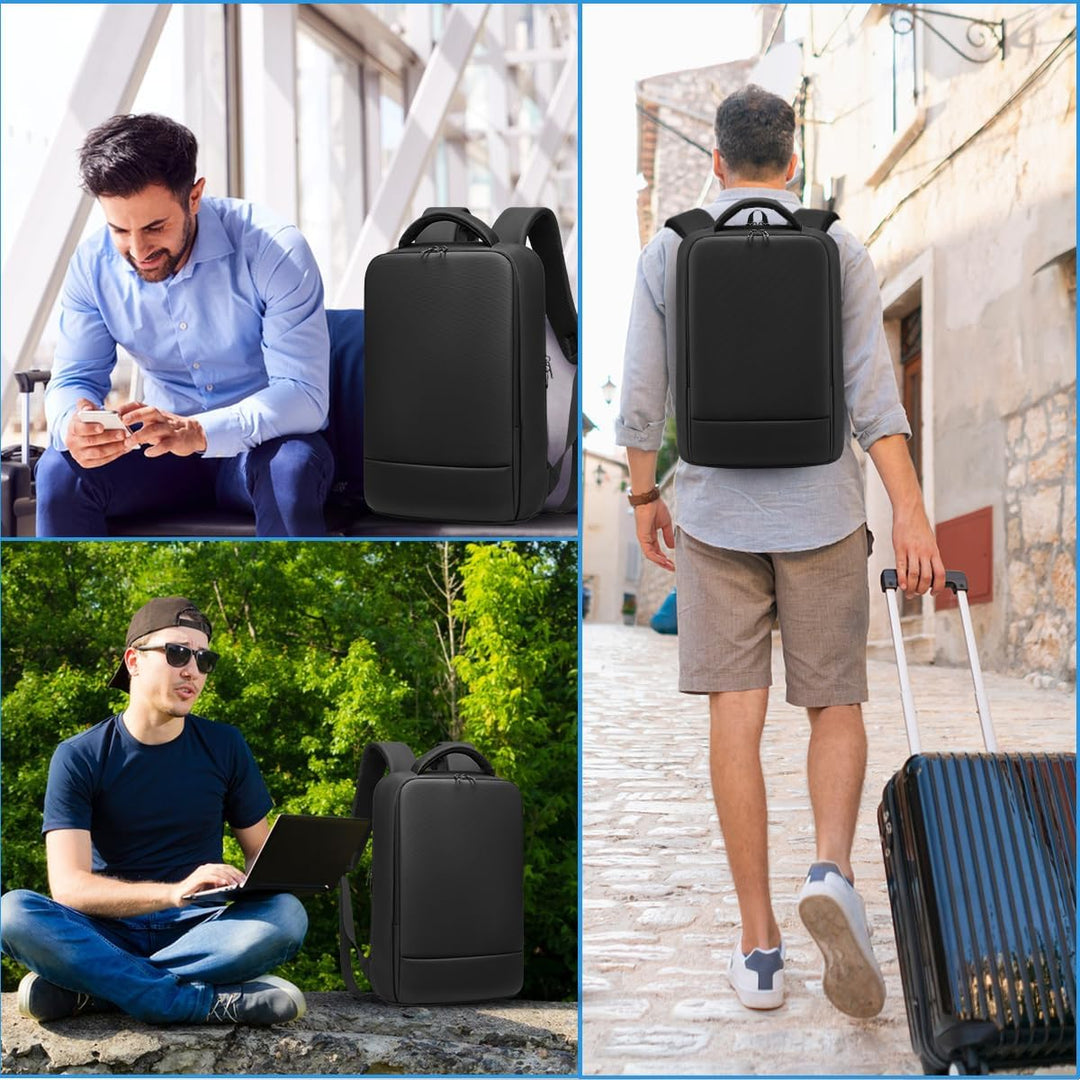 Business Rucksack Herren mit Laptopfach 15.6 Zoll Laptop Rucksack Wasserdicht Rucksack Herren Arbeit