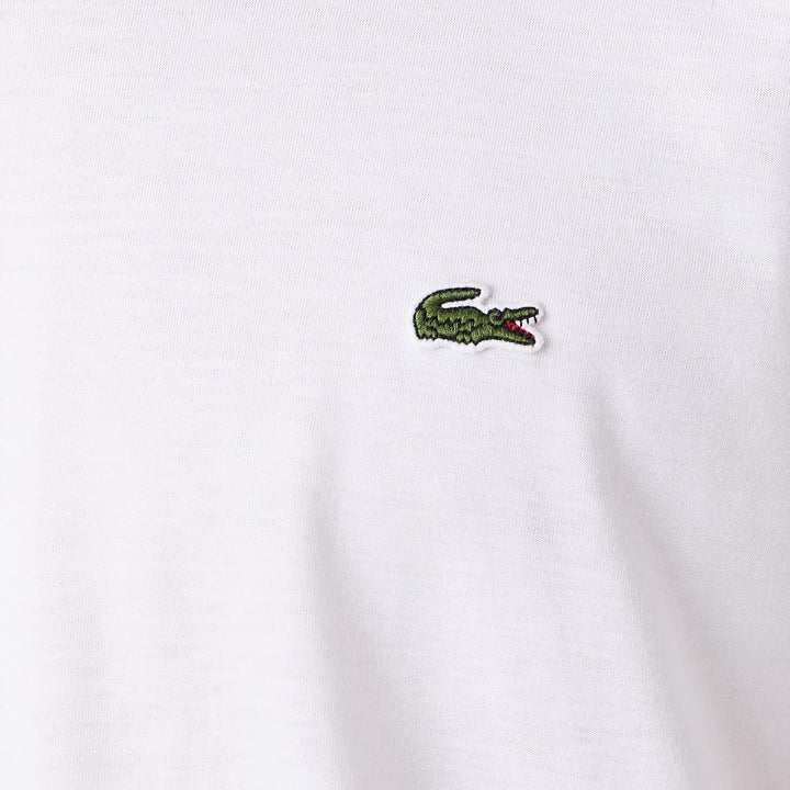 Lacoste Herren Long Sleeve V Neck T-Shirt T-Shirt (1er Pack) XL Blanc, XL Blanc
