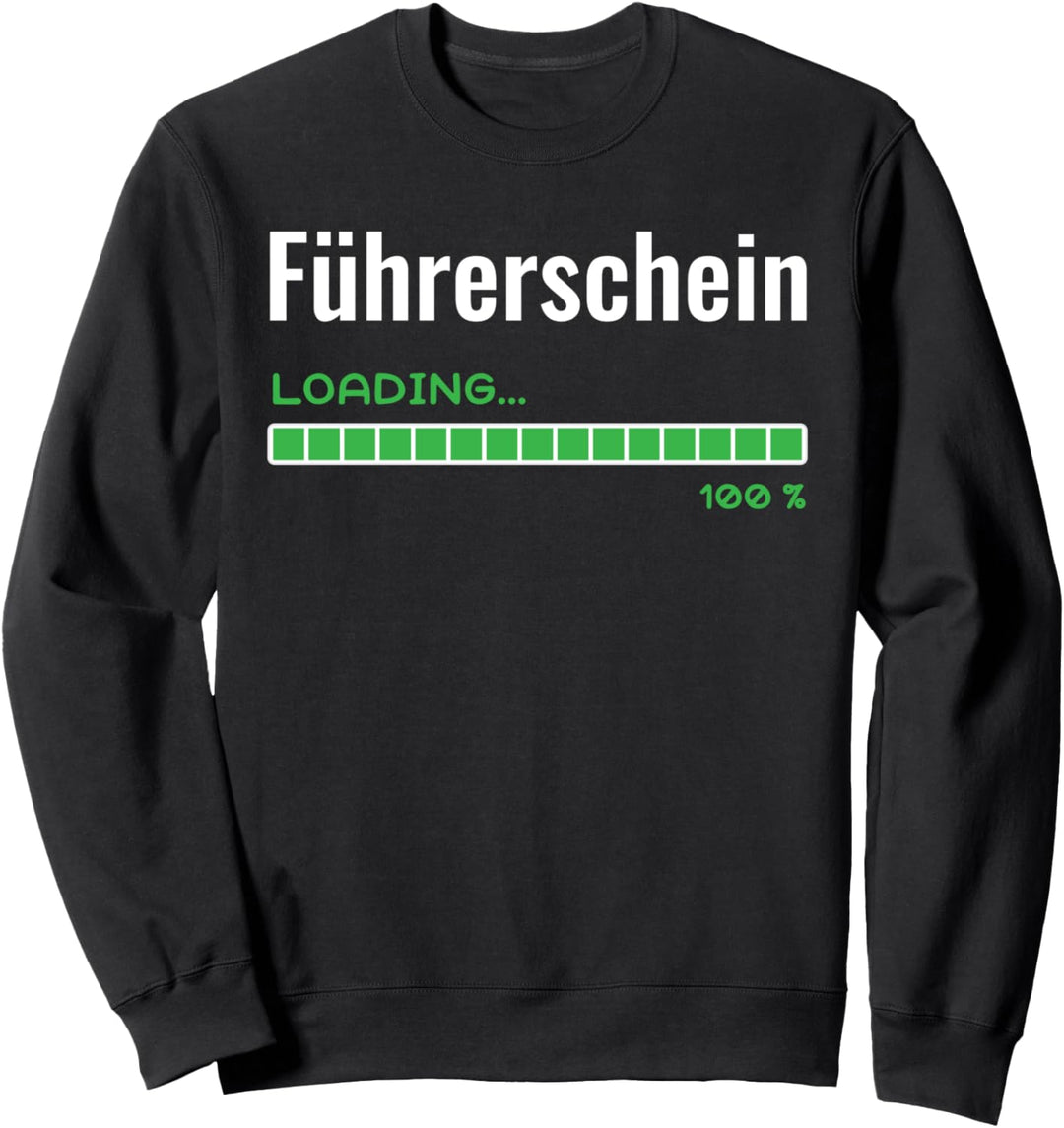 Führerschein bestanden Geschenk Fahranfänger Auto fahren Sweatshirt