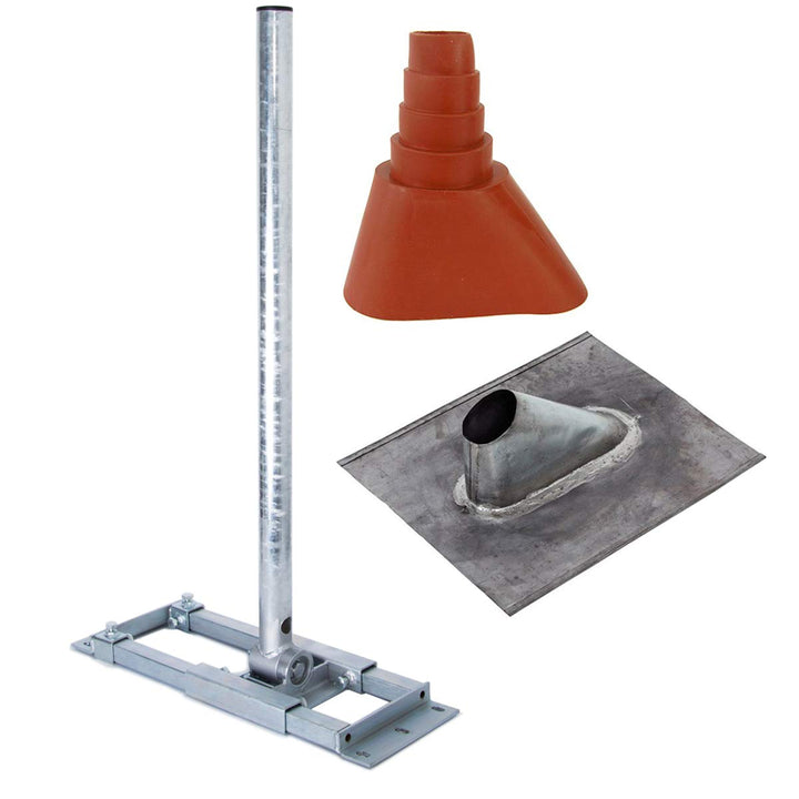 Premium X Deluxe X90-60 Dachsparrenhalter 90cm Ø 60mm Mast Dach SAT-Halterung für Satellitenantenne