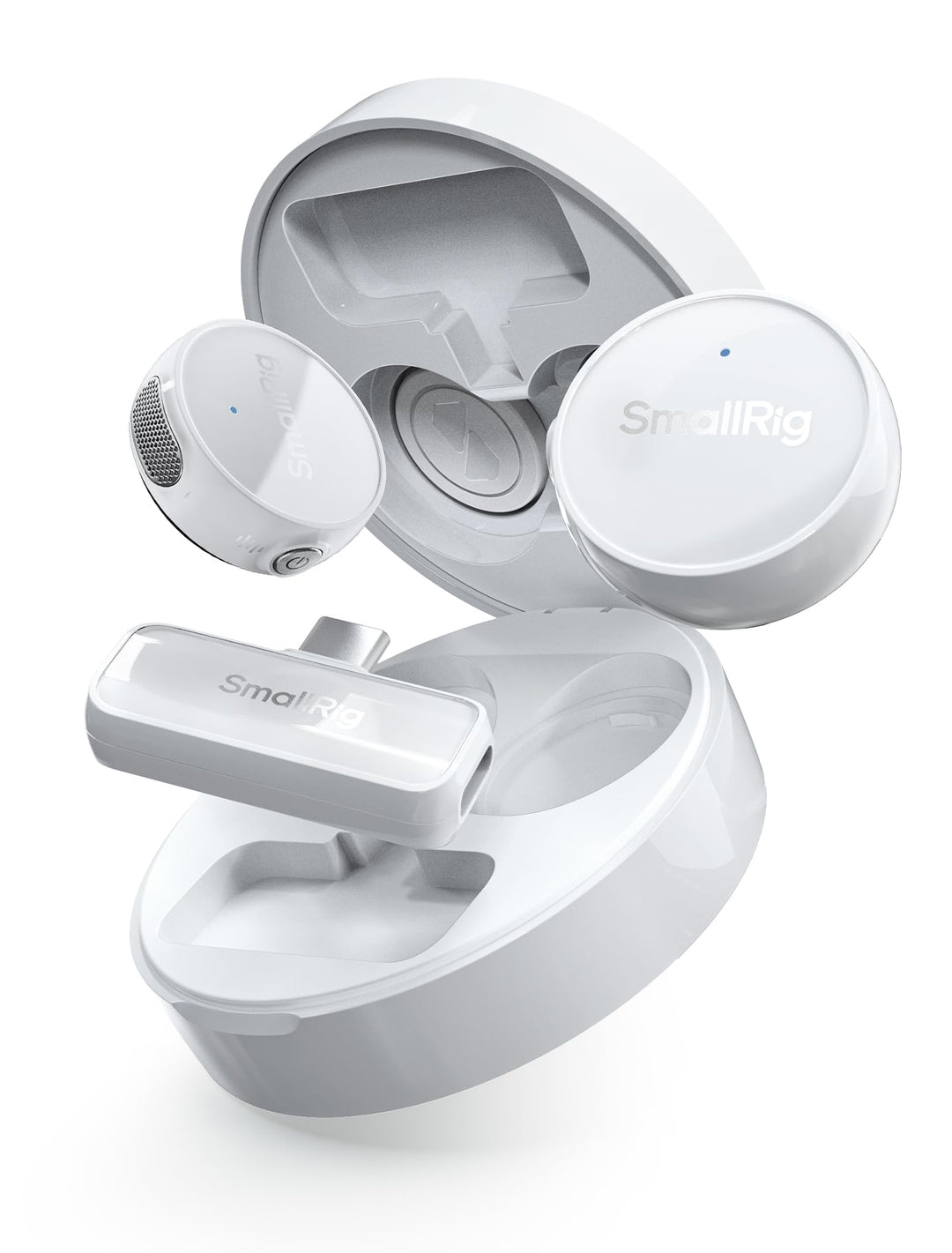 SMALLRIG S60 Kabellos Lavalier Mikrofon mit USB C Handy Mikrofon für iPhone, Android, Mini-Mikrofon