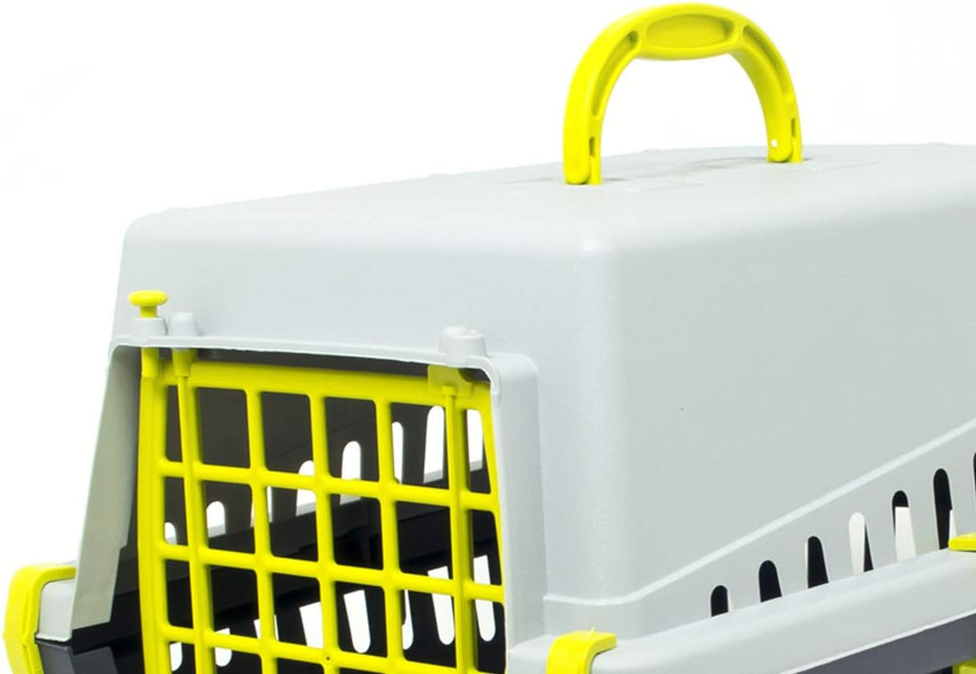 BIANCHERIAWEB Transportbox für Haustiere Modell Otto Farbe Gelb 50 x 33 cm