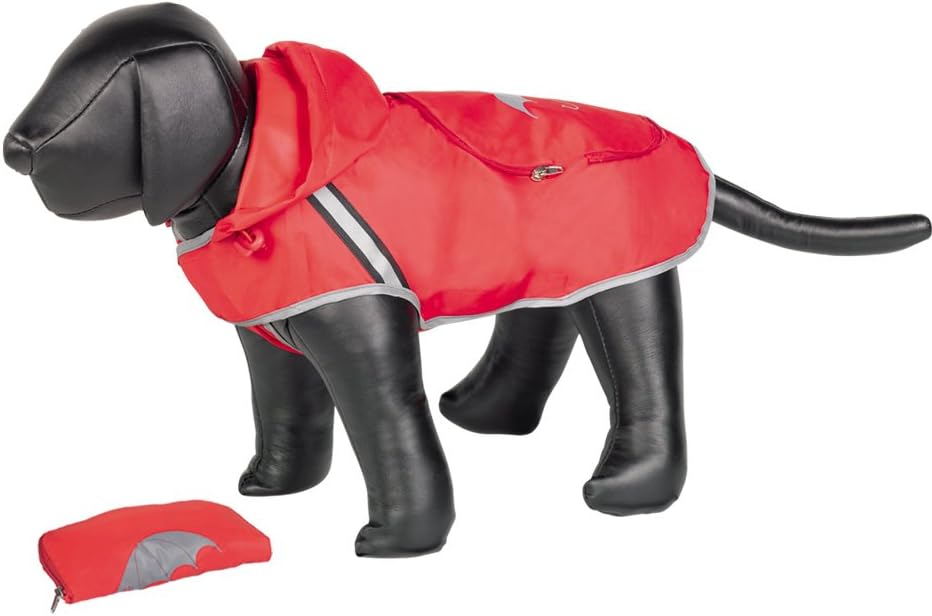 Nobby 68443 Regenmantel Rainy 36 cm Rückenlänge rot, 36 cm Rückenlänge rot