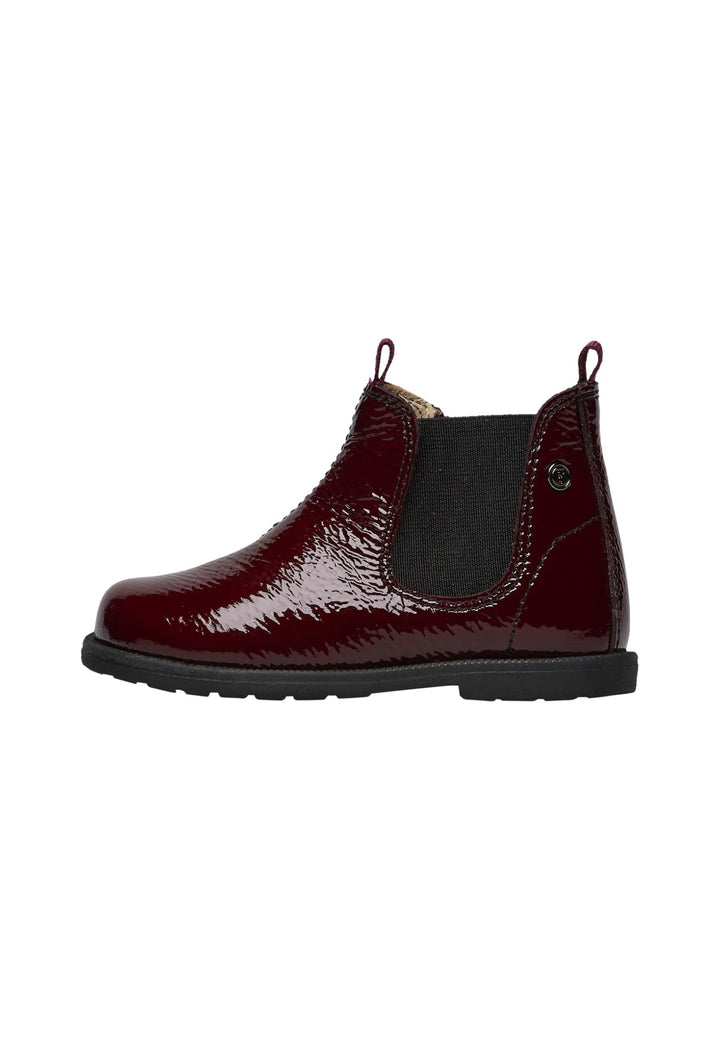 Falcotto Beatle Boots aus Lackleder 20 EU Bordeaux, 20 EU Bordeaux
