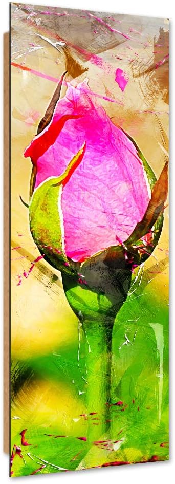 Feeby Dekobild Blume Deko Wand Kunstdruck mehrfarbig 50x150 cm Deko Paneel 50x150 cm mehrfarbig_b, D